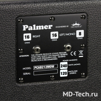 Palmer CAB 212 MOW (PCAB212MOW) Гитарный кабинет с 2-мя 12" динамиками Eminence Man O War, 8/16 ohms