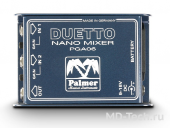 Palmer DUETTO (PDUETTO) Наномикшер для гитарных и линейных сигналов