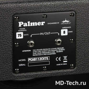 Palmer CAB 112 CV-75 (PCAB112CV75) Гитарный кабинет с 12" динамиком Eminence CV-75 Model 8 Ohm