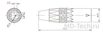 MD Cable X3C2M Разъем XLR (Папа) 