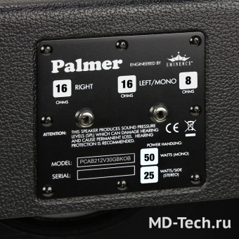 Palmer CAB 212 V30 GBK OB (PCAB212V30GBKOB) Гитарный кабинет открытый с 2-мя 12" динамиками Celestion Vintage 30 and Greenback, 8/16 ohms