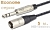 MD Cable EcA-J6S-X3M-5 Профессиональный симметричный микрофонный кабель (MI2023), Jack 1/4" Ст. ( J6C1S) - XLR 3-х пин. "П." ( X3C1M "Папа"). Серия Econome. Длина: 5м.