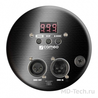 CAMEO PAR 64 CAN 10 BS  Светодиодный PAR 64 прожектор 183x10мм RGB в черном корпусе