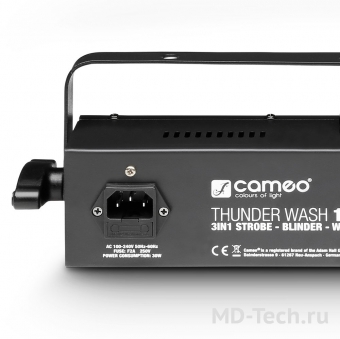 CAMEO THUNDER WASH 100 W  Световой прибор 3 в 1. Стробоскоп, Эффект ослепления и Заливной свет. 132 х 0,2 Вт W