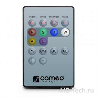 CAMEO Q-SPOT 15 RGBW Компактный светодиодный прожектор с 15Вт RGBW (4-в-1) в черном корпусе