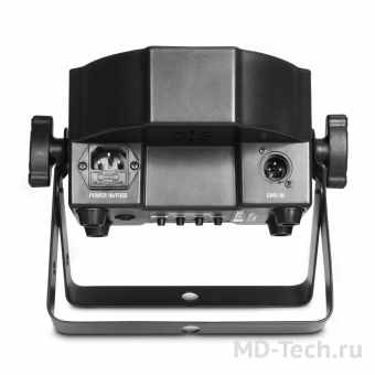 CAMEO FLAT PAR TRI 3W IR SET Комплект из 4-х светодиодных тонких PAR прожекторов высокой мощности 7x3Вт RGB (3-в-1) в черном корпусе включая ИК пульт ДУ