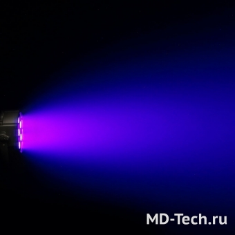 CAMEO FLAT PAR 7X3W UV WH Светодиодный тонкий высокомощный PAR прожектор Ульта-Фиолетовый 7x3Вт в белом корпусе.