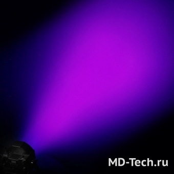 CAMEO FLAT PAR 7X3W UV Светодиодный тонкий высокомощный PAR прожектор Ульта-Фиолетовый 7x3Вт в черном корпусе.